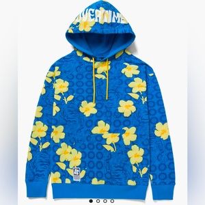 OVERTIME Floral Hoodie. Size M